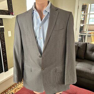 Versace 100% Lana Wool Men's Suit, 42L, Grey